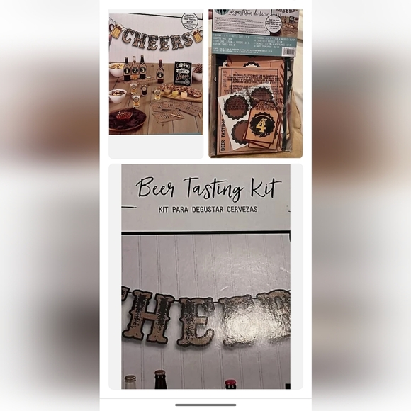 Amscan "CHEERS" Beer Tasting Kit Party Decorating & Voting for 4 People NWT - Picture 3 of 9